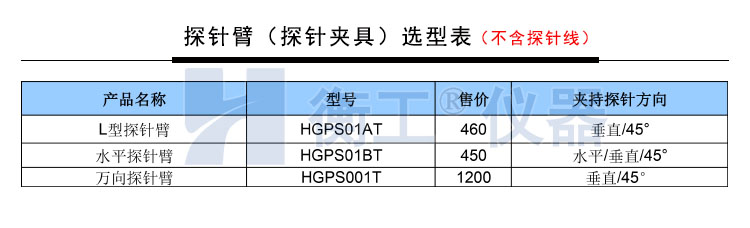 衡工HGPS02探針調(diào)整座 探針座 探針夾具 探針臂 夾卡具 微調(diào)定位器 探針臺 銅鎢鋼探針