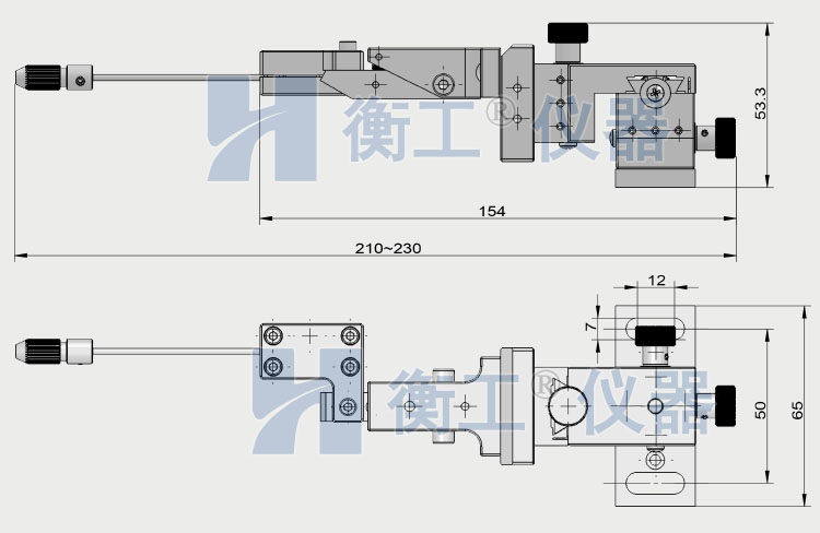 衡工HGPS01B三維探針調(diào)整座 探針座 探針夾具 探針臂 夾卡具 微調(diào)定位器 探針臺(tái) 銅鎢鋼探針